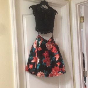 Two piece homecoming dress